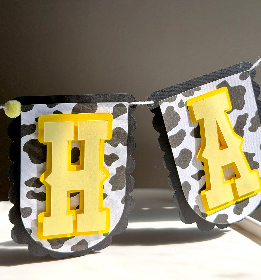 3D Happy Birthday Banner