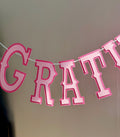 Gratulerer Med Dagen Letter Banner