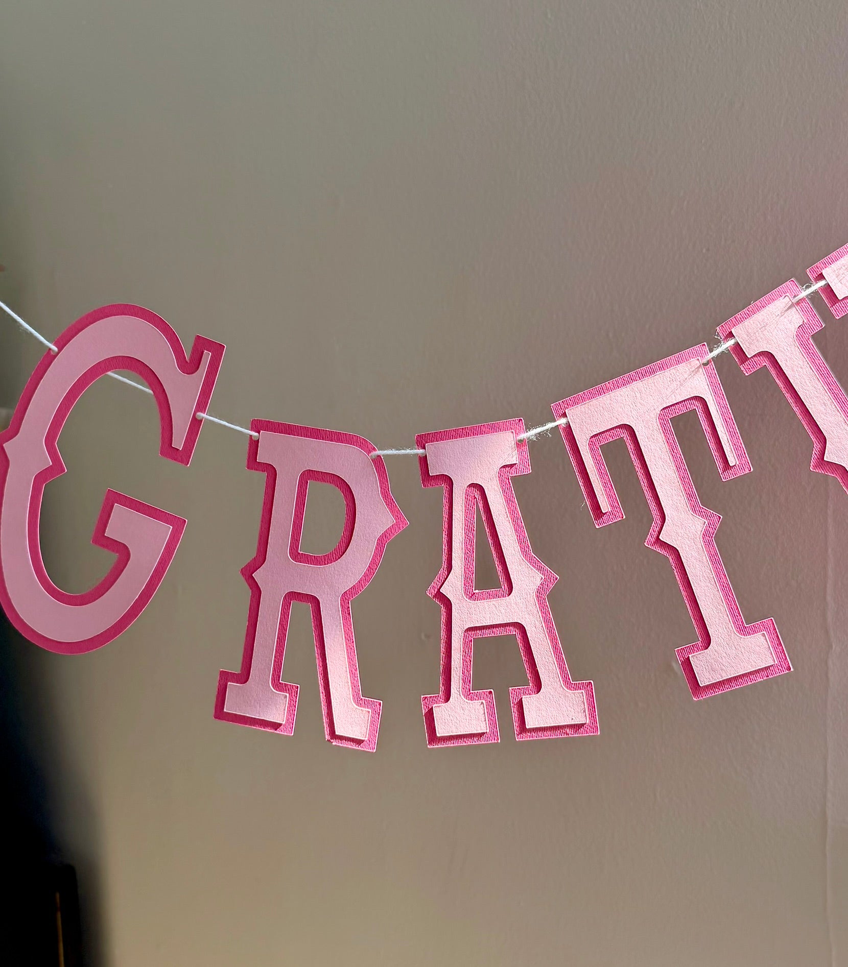 Gratulerer Med Dagen Letter Banner