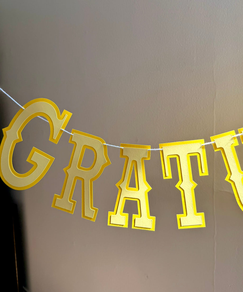 Gratulerer Med Dagen Letter Banner