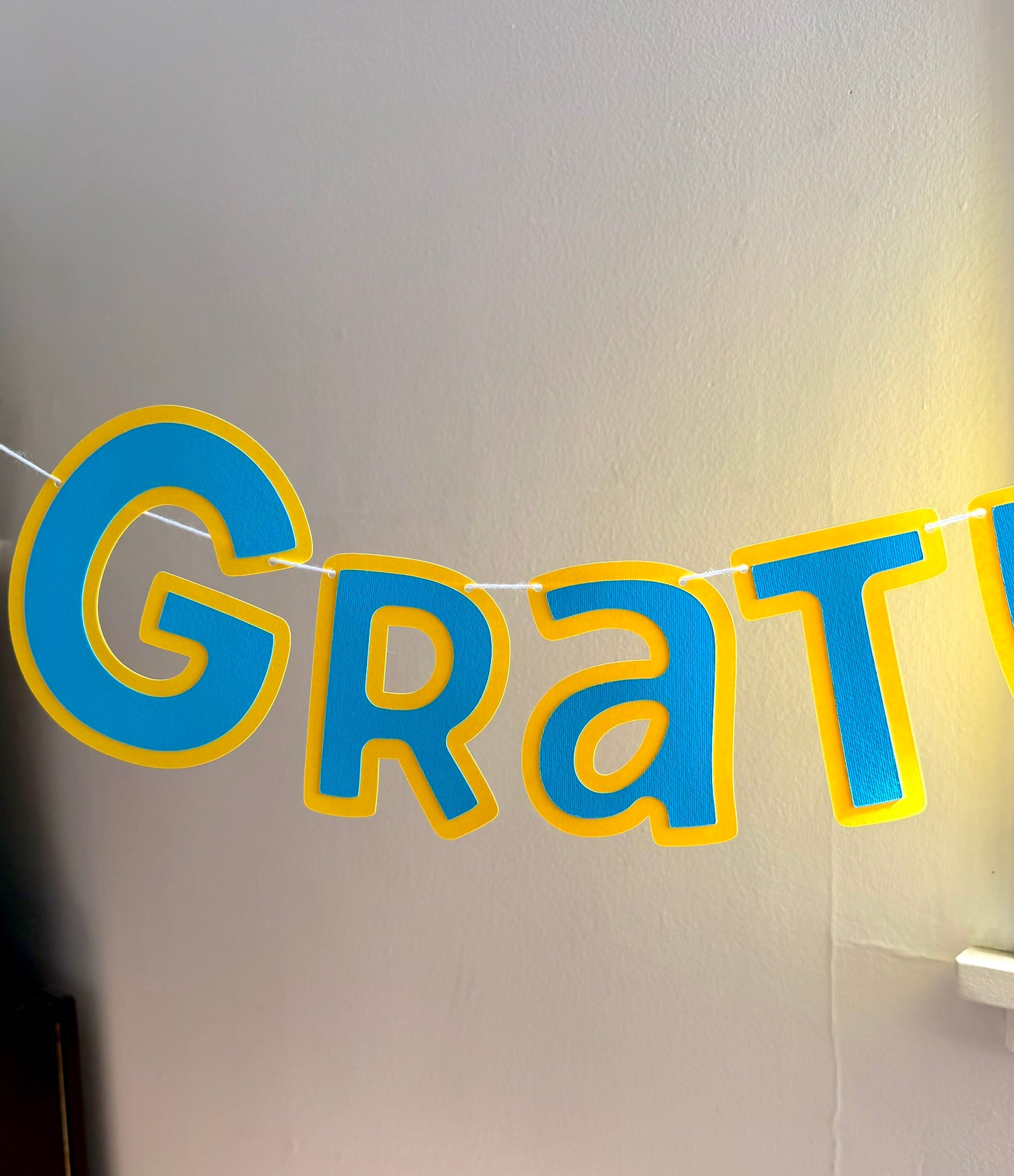 Gratulerer Med Dagen Letter Banner