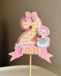 Personalized Birthday Cake Topper-Name & Age