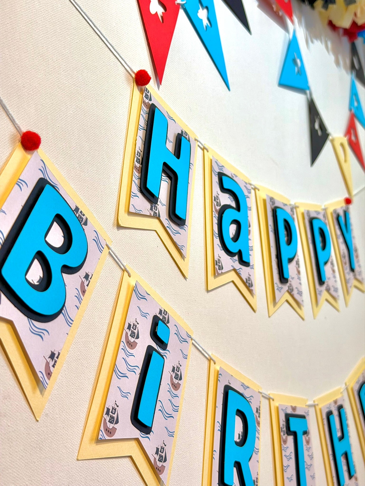 3D Happy Birthday Banner