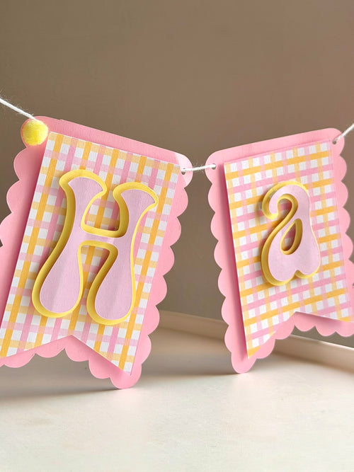 3D Happy Birthday Banner