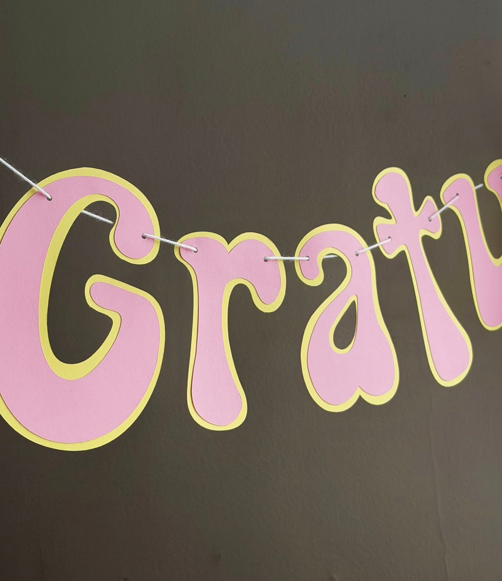 Gratulerer Med Dagen Letter Banner