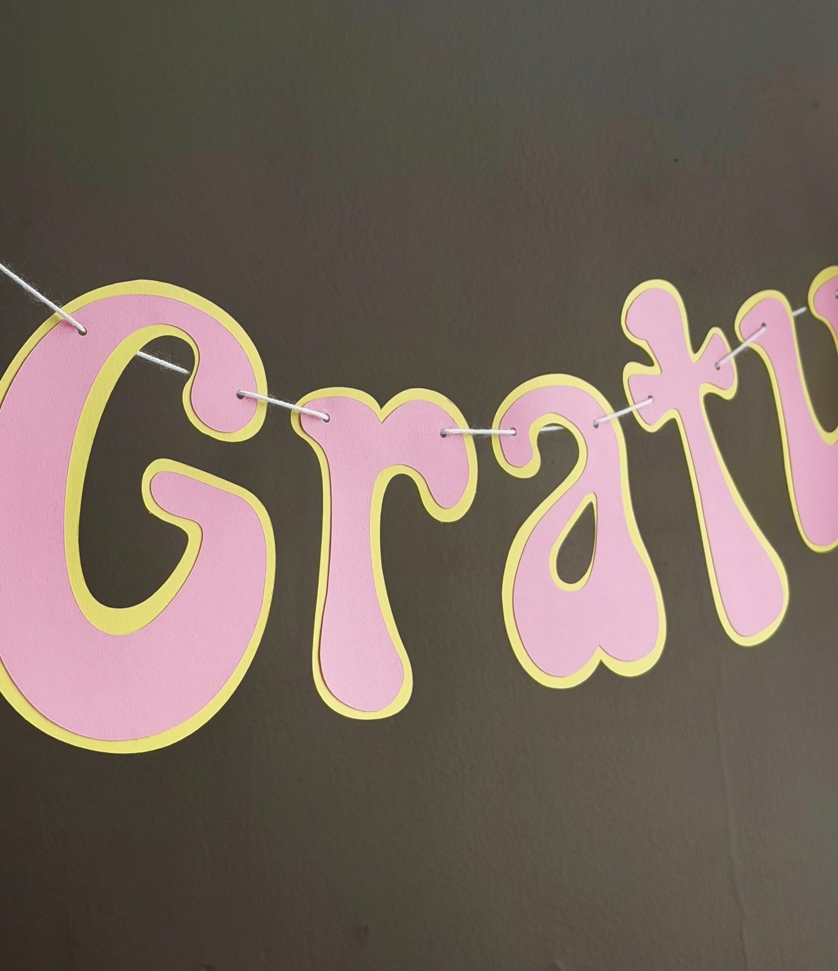 Gratulerer Med Dagen Letter Banner
