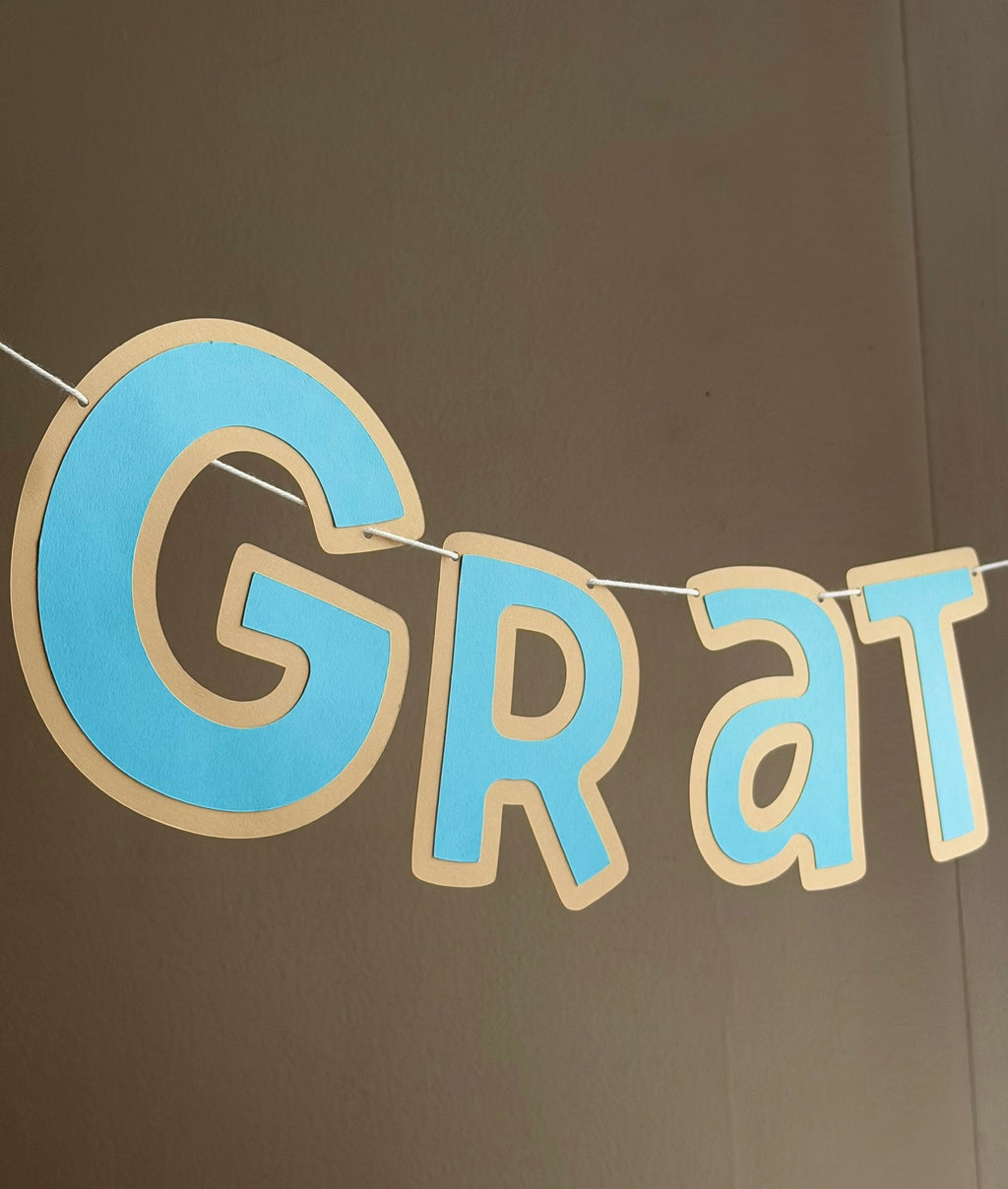 Gratulerer Med Dagen Letter Banner