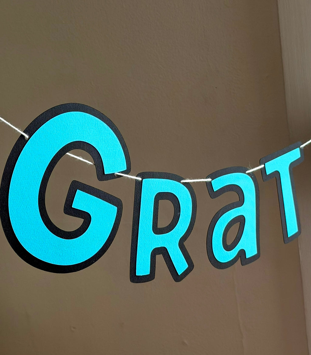 Gratulerer Med Dagen Letter Banner
