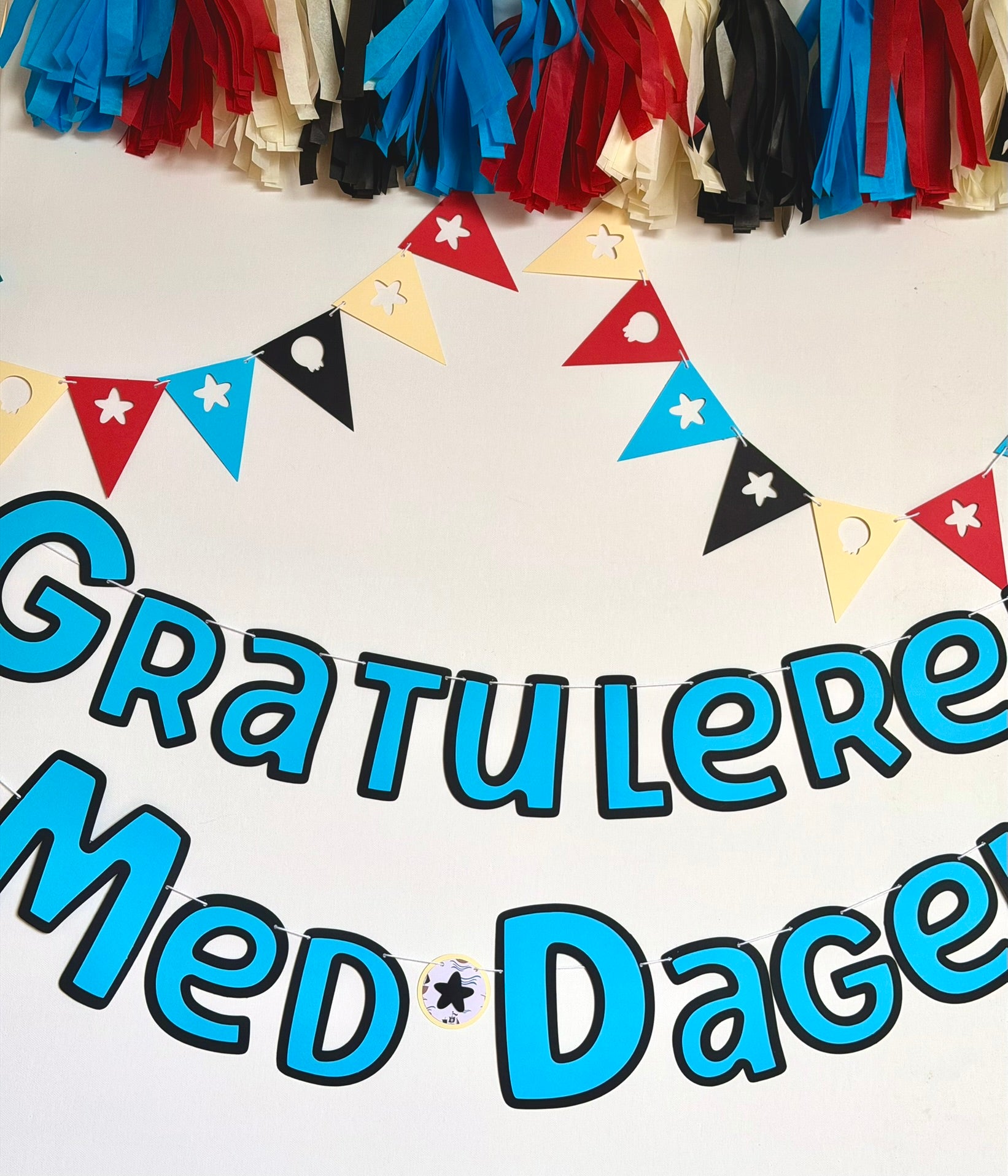 Gratulerer Med Dagen Letter Banner
